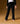 Wide cashmere pants - Black