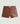 Short en cuir - Marron