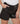 Short en cuir - Noir