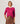 Camisola de lã merina com gola redonda - Ton Pink
