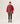 Casaco oversized em lã fervida - Vermelho