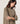 Camisola oversized de caxemira com gola alta - Bege