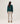 Camisola de caxemira canelada com gola redonda - Duck Green