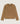 Camisola de caxemira com gola redonda - Camel Brown