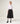 Long flared skirt - Black