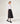 Long flared skirt - Black