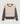 Camisola color block com gola redonda em lã merina - Ecru White
