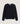 Camisola de lã merina com gola redonda - Preto
