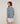 Gilet court chiné - Bleu