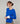 Pull col rond en laine mérinos - Bleu Saphir
