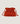 Sac bourse Charly en cuir d'agneau - Orange Corail