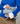 Bolsa Charly em pele de cordeiro - Cinza Azul 1