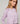 Conjunto duplo de seda com decote redondo - Lilas