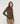 T-shirt drapé - Marron