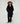 Manteau en laine col fausse fourrure - Noir