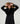 Manteau en laine col fausse fourrure - Noir