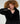 Manteau en laine col fausse fourrure - Noir
