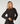 Milano short double-breasted knit jacket - Black